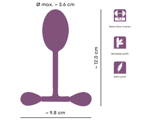 Сиреневый тренажер мыщц тазового дна Vaginal Trainer