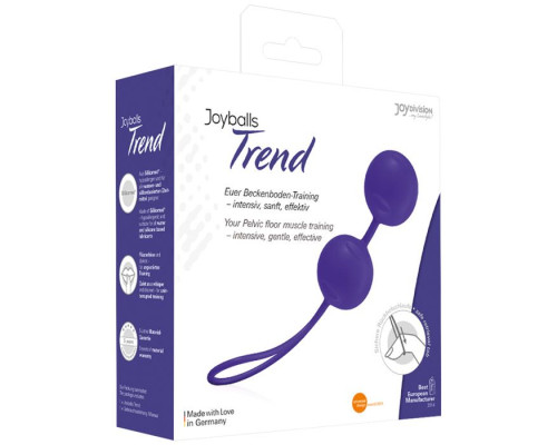 Фиолетовые вагинальные шарики Joyballs Trend