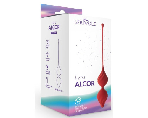 Бордовые вагинальные шарики Alcor