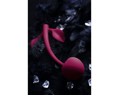 Бордовая вагинальная вишенка WILD CHERRY - 14,5 см.