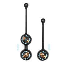 Набор из 2 черных виброшариков Gem-Rct