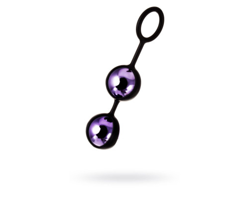 Фиолетово-черная вагинальные шарики TOYFA A-toys