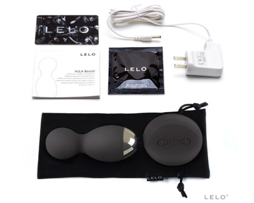 Вагинальные шарики Hula Beads Black с ДУ