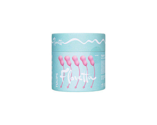 Набор из 5 розовых вагинальных шариков Tulips