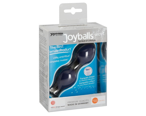 Синие вагинальные шарики Joyballs Secret