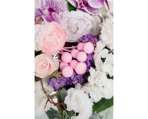 Набор из 5 розовых вагинальных шариков Tulips