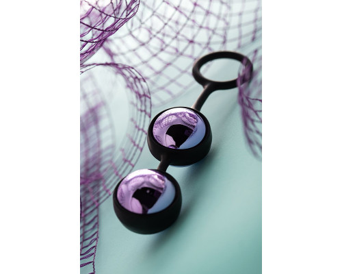 Фиолетово-черная вагинальные шарики TOYFA A-toys