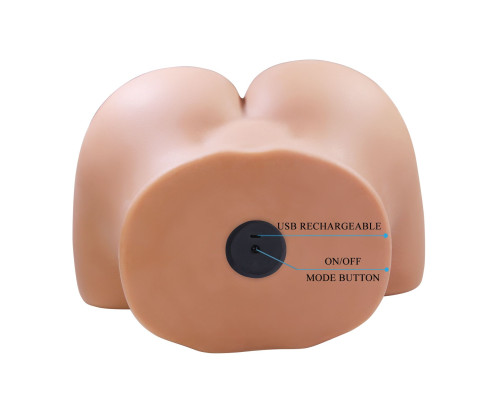 Телесный мастурбатор Julia с 2 любовными тоннелями