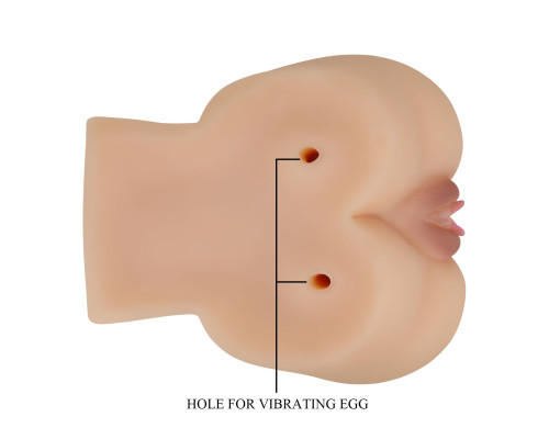 Телесный мастурбатор-полуторс Kylie