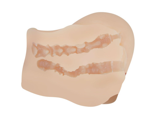 Телесный мастурбаторполуторс Mila с вибрацией