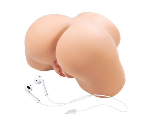 Телесный мастурбатор Olivia с 2 любовными отверстиями