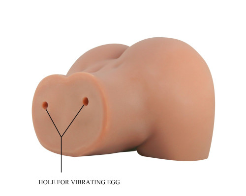 Карамельный мастурбатор-полуторс Mila с вибрацией