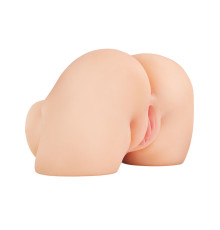 Телесный мастурбатор-полуторс с вибрацией Shake That Ass