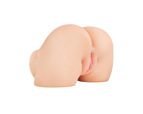 Телесный мастурбатор-полуторс с вибрацией Shake That Ass