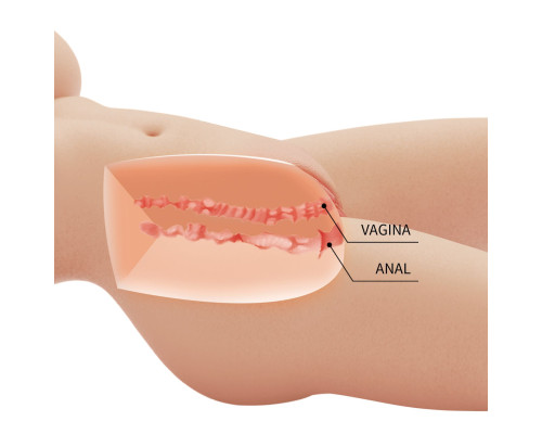 Телесный мастурбатор-торс Tiffany