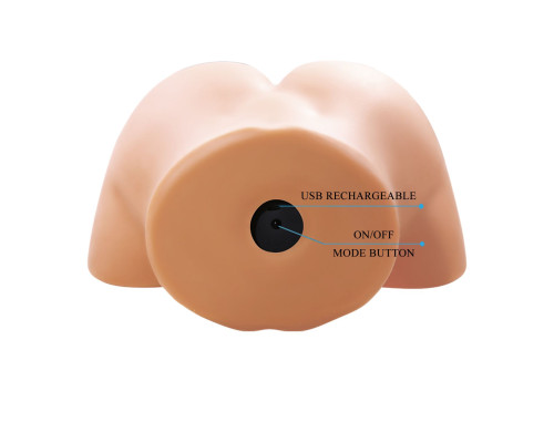 Телесный мастурбатор Olivia с 2 любовными отверстиями