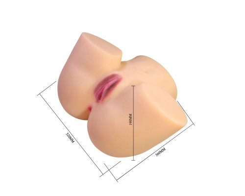 Телесный мастурбатор Liora с 2 любовными тоннелями