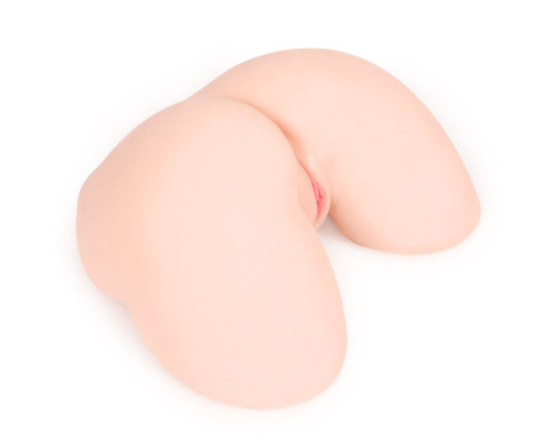 Телесный вибромастурбатор-полуторс Hanna Onahole 002 Real Hips