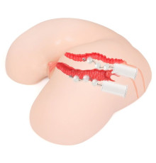 Мастурбатор-полуторс с двойным слоем материала и вибрацией Maria Onahole Real Vagina