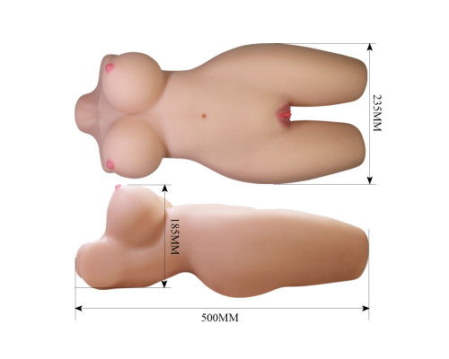 Телесный мастурбатор-торс Mia