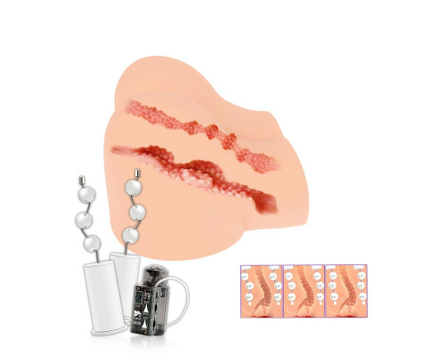 Вибрирующий мастурбатор-полуторс Olivia Say: вагина и анус