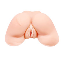 Телесная вибровагина Julie с 2 рабочими отверстиями