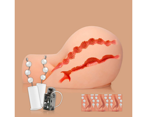 Мастурбатор-полуторс Oknyeo с вибрацией и ротацией