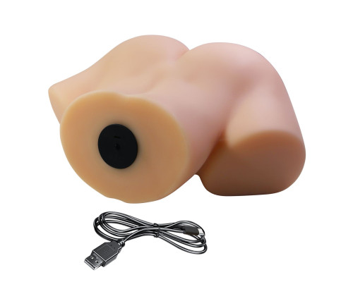 Телесный мастурбатор Vivian с 2 любовными тоннелями