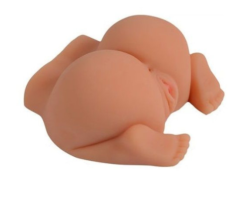 Телесная реалистичная вагина-полуторс SHEQU