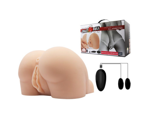 Вагина и анус с вибрацией в позиции догги-стайл