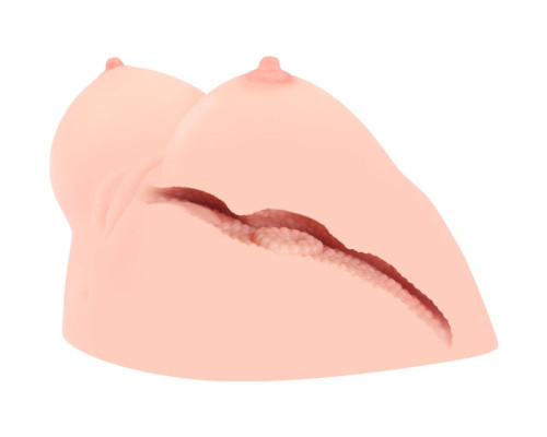 Полуторс Juliana Breast в виде груди с вибровагиной