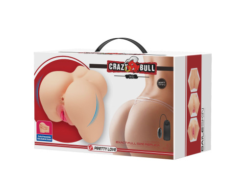 Телесный мастурбаторполуторс Mila с вибрацией