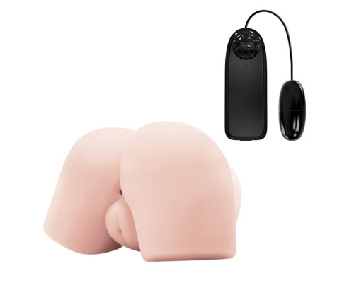 Телесный мастурбатор-вагина Flower Baby с вибрацией