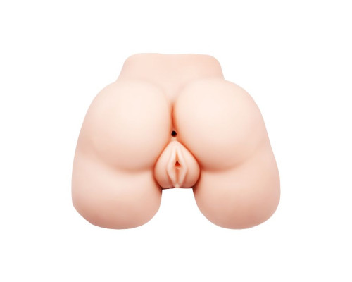 Пышная попка с двумя входами и вибрацией