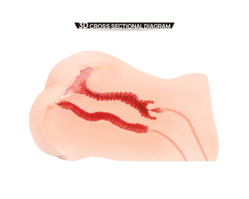 Вагина и анус Hanna Onahole 001 с двойным слоем материала