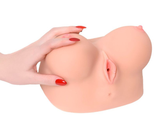 Полуторс Juliana Breast в виде груди с вибровагиной