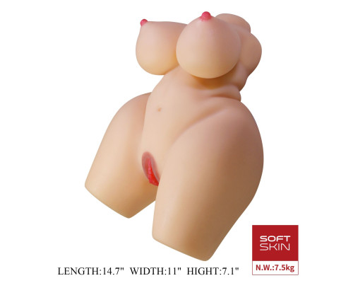 Телесный мастурбатор-торс Grace