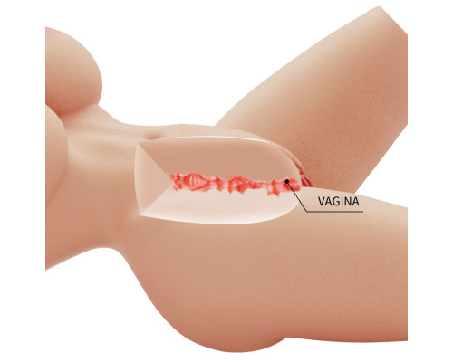 Телесный мастурбатор-торс Lily