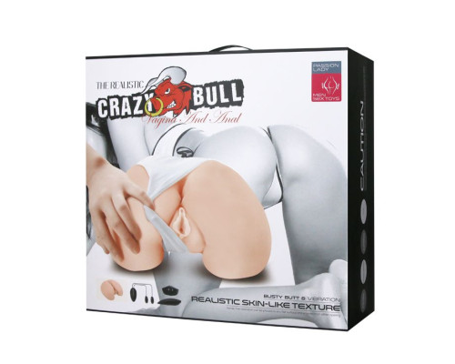Вагина и анус с вибрацией CrazyBull Vagina and Anal