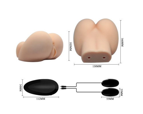 Вагина и анус с вибрацией Crazy Bull Busty Butt