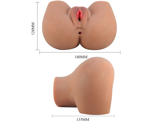 Карамельный мастурбатор-полуторс Mila с вибрацией