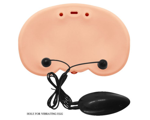 Телесная вибровагина Judy