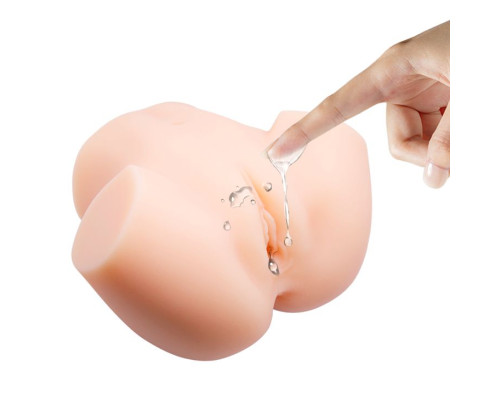 Телесный мастурбатор с 2 тоннелями Dual Vagina and Ass Veronica