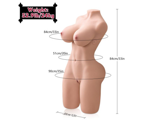 Мастурбатор-торс Erica с функцией пенетрации