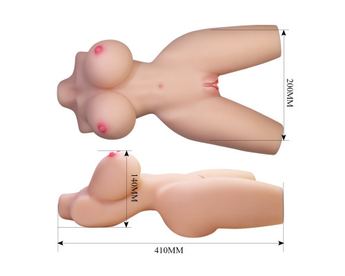 Телесный мастурбатор-торс Lily