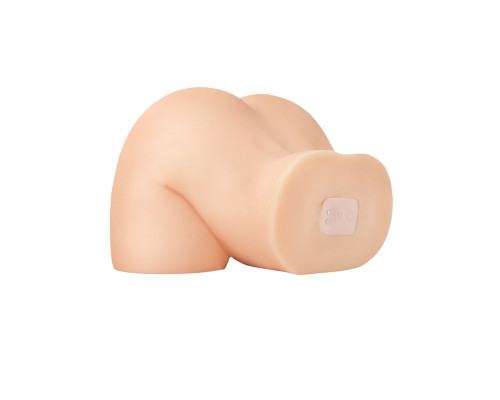 Телесный мастурбатор-полуторс с вибрацией Shake That Ass