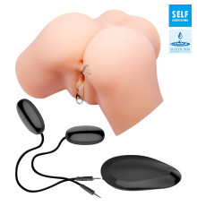 Телесный мастурбатор-полуторс с вибрацией Samantha