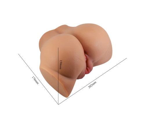 Карамельный мастурбатор-полуторс Emilia с вибрацией