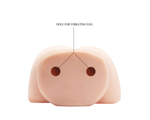 Вагина и попка с вибрацией CRAZY BULL