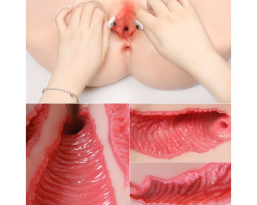 Мастурбатор-полуторс с двойным слоем материала Vanilla Onahole Real Vagina